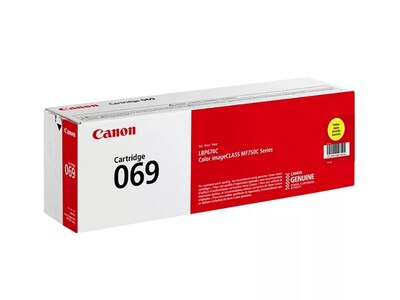 Canon 069 Yellow Standard Yield Toner Cartridge, Print Up to 1,900 Pages (5091C001)