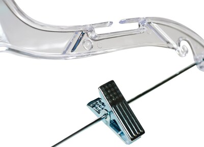 Nahanco 17" Plastic Heavy Weight Suit Hanger, Clear, 100/Box (500RC)