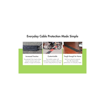 Checkers FastLane 1 1/2" 1 Channel Fastlane Drop-Over Protector, Black (FL1X1.5-B)