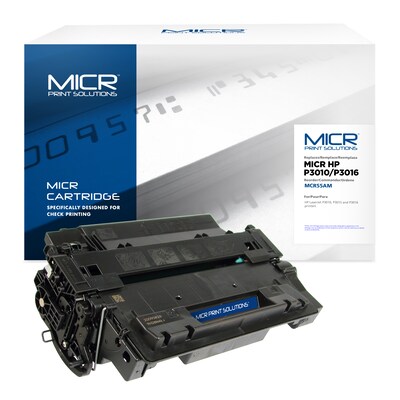MICR Print Solutions Compatible Black Standard Yield Toner Cartridge Replacement for HP 55AM