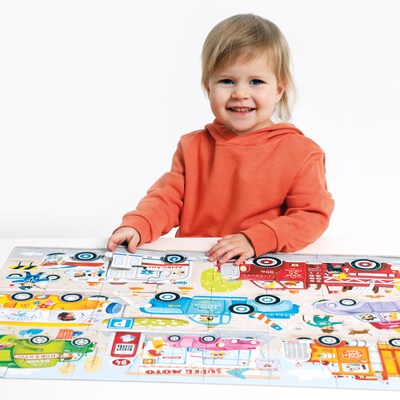 Banana Panda Moto Jumbo Cars 40-Piece Puzzle (BPN49347)