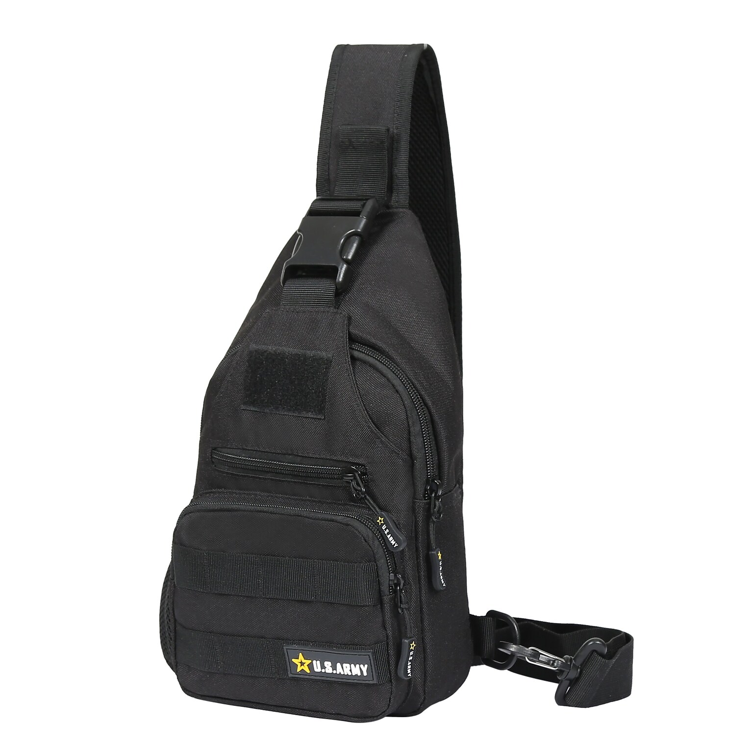 U.S. Army DELTA Tactical Polyester Sling Bag, Black (USBDEL12BLK)
