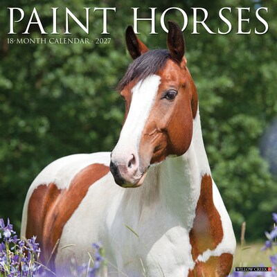 2027 Willow Creek Paint Horses 12 x 12 Monthly Wall Calendar, Assorted Colors (61695)