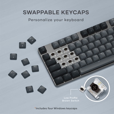 Satechi SM3 Slim Wireless Mechanical Backlit Keyboard, Dark (ST-KSM3DK-EN)