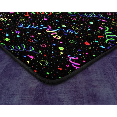 Joy Carpets Celebration Nylon 6' x 6' Machine Tufted Rug, Fluorescent (36P)