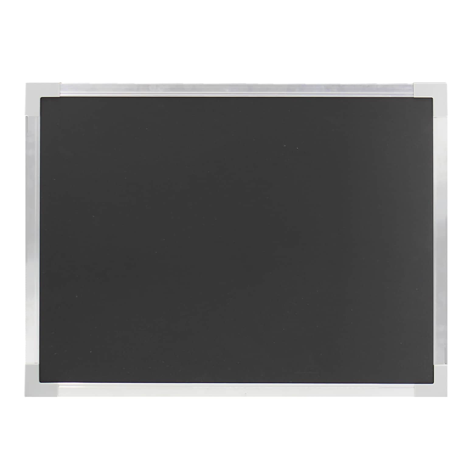 Flipside Melamine Mobile Dry-Erase Whiteboard, Aluminum Frame, 2 x 1.5 (17921)