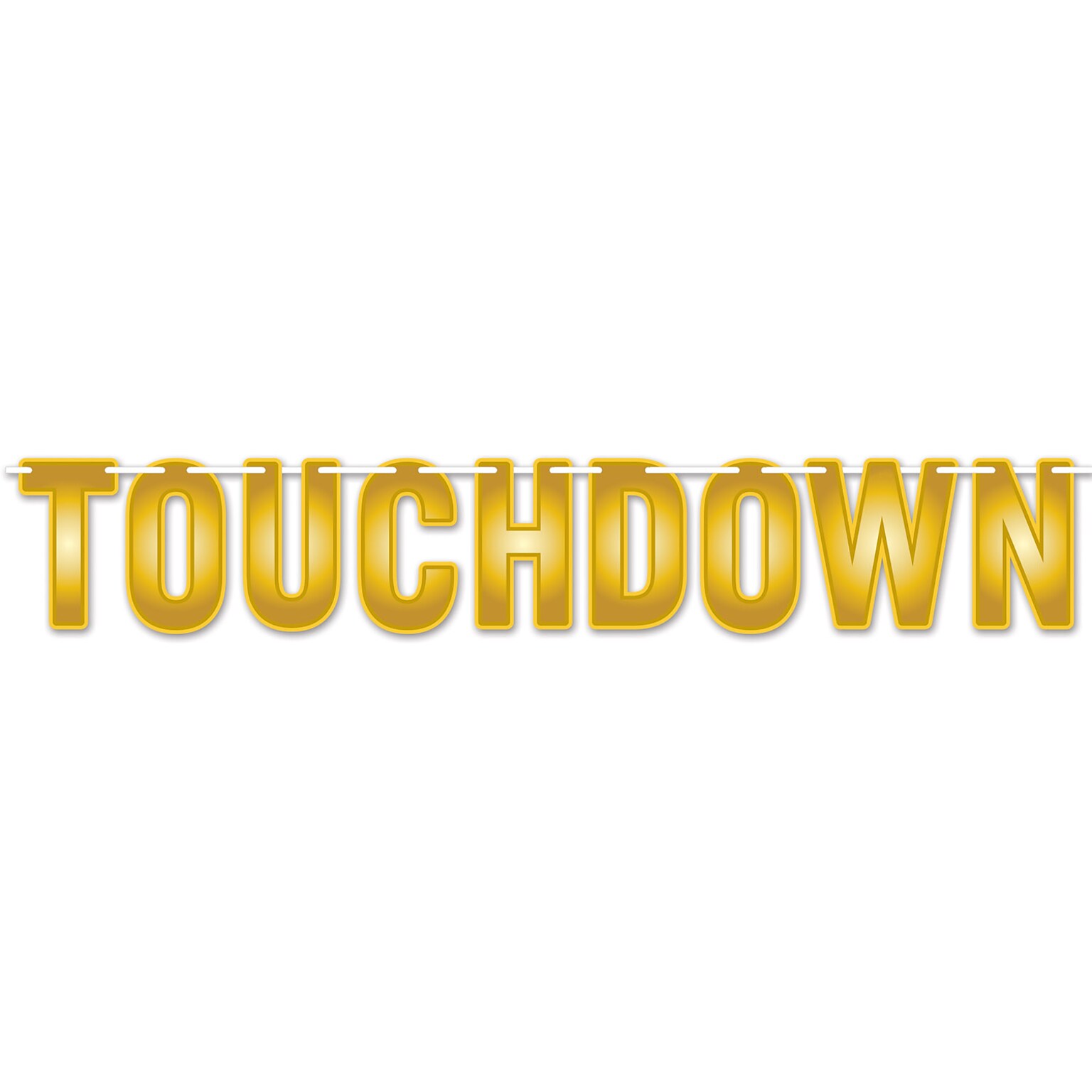 Beistle Touchdown Streamers, Gold, 3/Pack (53380)