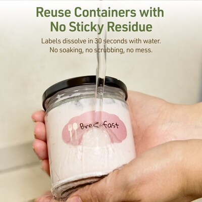 Avery Dissolvable Decorative Edge Multipurpose Labels, 1-1/8" x 2-1/4", Off-white, 210/Pack (94061)