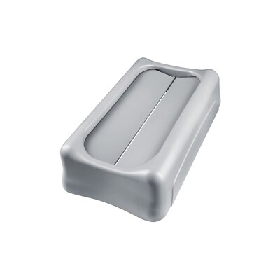 Rubbermaid Slim Jim Indoor Lid, Gray Plastic, 23 Gal. (FG267360GRAY)