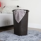 Mind Reader 15.85-Gallon Laundry Hamper with Lid, Plastic, Brown (60HAMP-BRN)