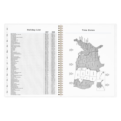 2027 Staples 8" x 11" Weekly & Monthly Planner, Ice Blue (ST63610-27)