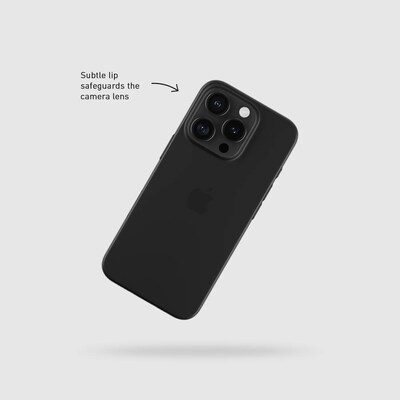 PEEL Original Super Thin Phone Case for iPhone 16 Pro, Black (I16_PRO_THN_BLK)