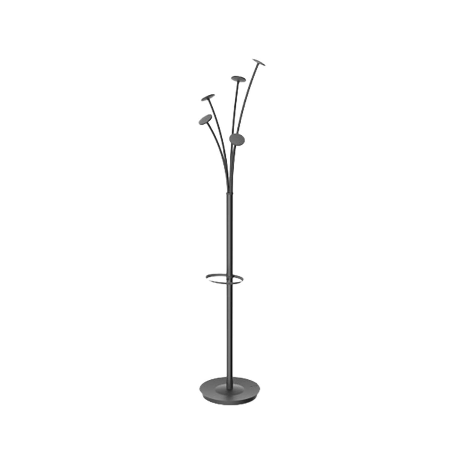 Alba Festival Coat Tree, Black, Steel/Plastic  (PMFEST N)