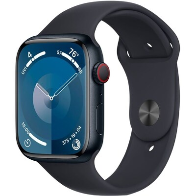 Apple Watch S9 GPS and Cell 45mm Sport Band - (Midnight)
