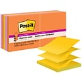 Post-it Super Sticky Pop-up Notes, 3 x 3, Energy Boost Collection, 90 Sheet/Pad, 10 Pads/Pack (R33