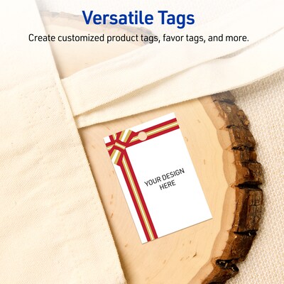 Avery  3" Blank Price & Merchandise Tags, White, 80/Carton (S00-FFQ-PRMWT10)