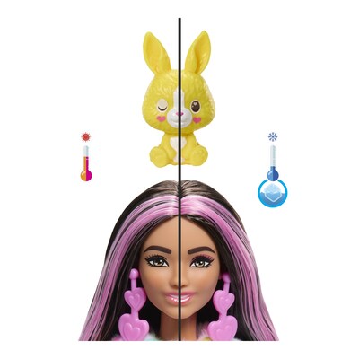Mattel Barbie Cutie Reveal Doll Color Dream Series, Bunny Plush Costume (HRK38)