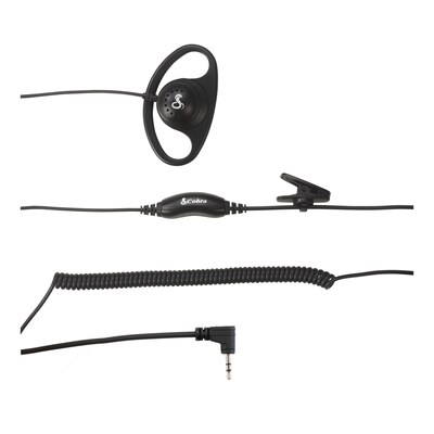 Cobra D-Style 2.5-mm Earpiece for Select Cobra Two-Way Radios, Black (0010120-1)