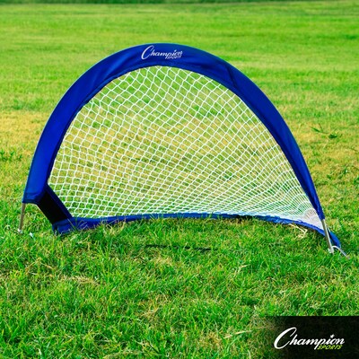 Champion Sports Soccer Goal, Blue/White (CHSSG3018)