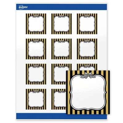 Avery Square Laser/Inkjet Multipurpose Labels, 2 x 2, White, 120/Pack (19479370943)