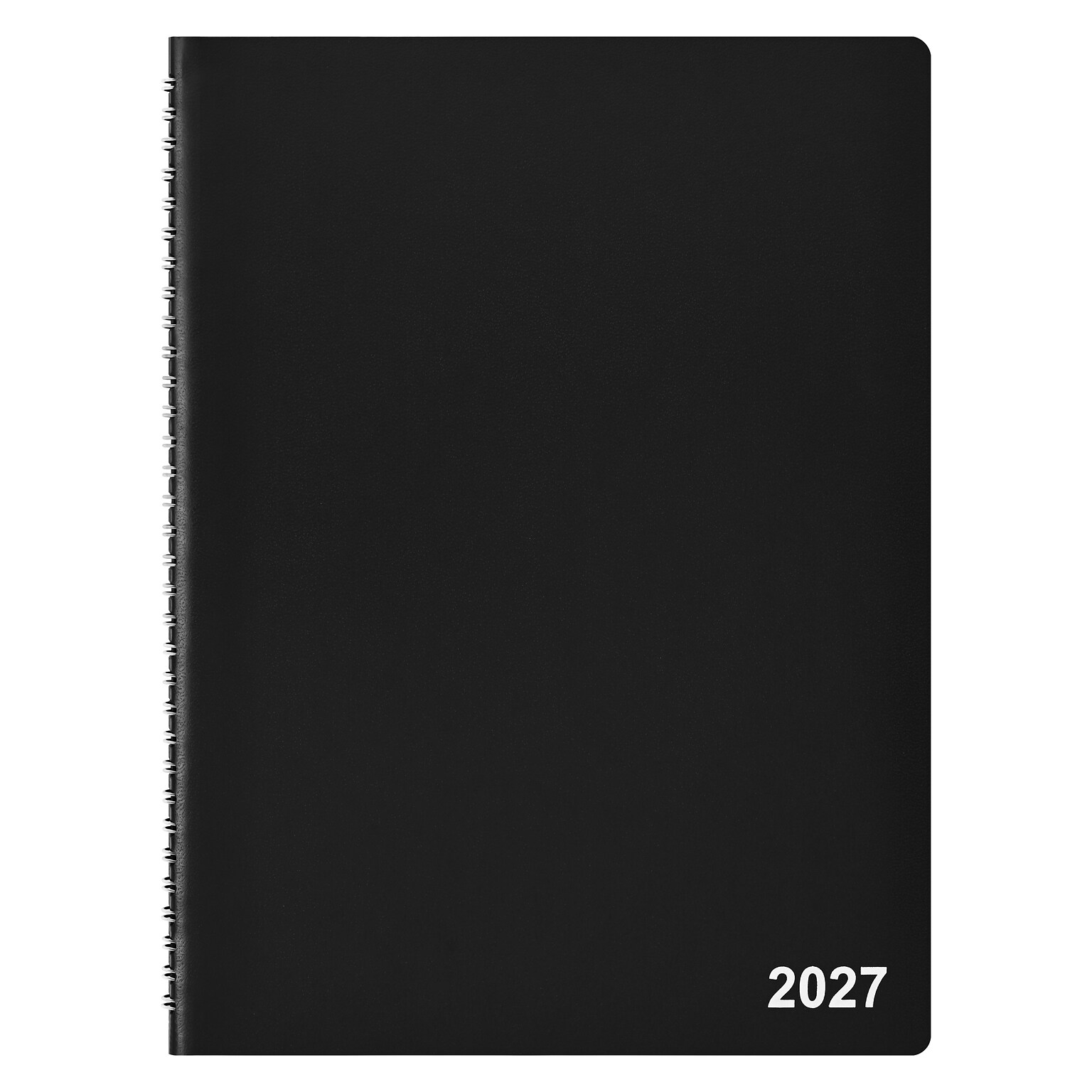 2027 Staples 8 x 11 Weekly & Monthly Planner, Faux Leather Cover, Black (ST21494-27)