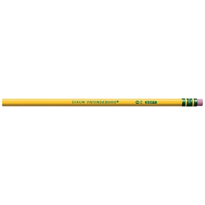 Ticonderoga The World's Best Pencil Wooden Pencil, 2.2mm, #2 Soft Lead, 2 Dozen (X13924X)