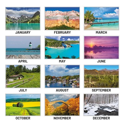 2027 AT-A-GLANCE Panoramic Landscape 21.75" x 17" Monthly Desk Pad Calendar (89802-27)