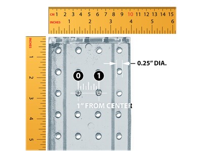 Azar Displays 12" x 4" Pegboard 4-Sided Revolving Counter Display, Clear, Each (700220-CLR-2C16)