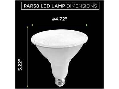Viribright 15-Watt Soft White LED Floodlight Bulb, 4/Box (654657-4)