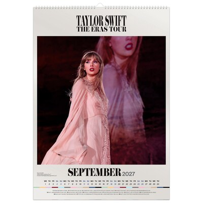 2027 BrownTrout Taylor Swift 11.7" x 16.5" Monthly Wall Calendar, Assorted Colors (9798330713387)