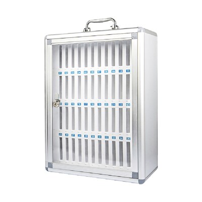 Kore Design Cell Phone Storage Wall Mount Aluminum Lock Box, 14.5 x 19.7, Aluminum (KD-CS48R1)