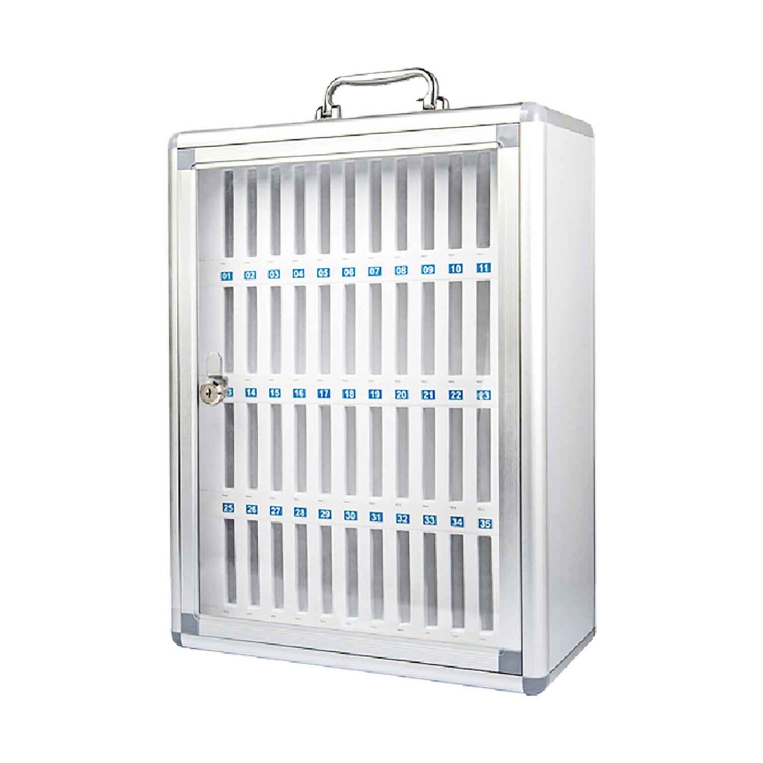 Kore Design Cell Phone Storage Wall Mount Aluminum Lock Box, 14.5 x 19.7, Aluminum (KD-CS48R1)