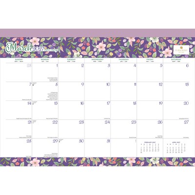 2027 BrownTrout House of Turnowsky 17 x 12 Monthly Desk Pad Calendar, Assorted Colors (9798330713448)