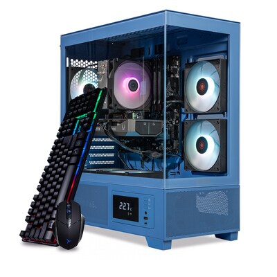 Skytech Cobalt Gaming Desktop, AMD Ryzen 5 5500 3.6GHz, NVIDIA Geforce RTX 5050, 16GB RAM, 1TB SSD,