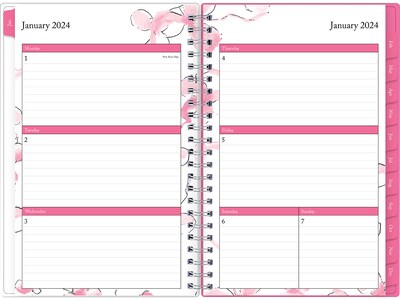 2024 Blue Sky Breast Cancer Awareness Orchid 5 x 8 Weekly & Monthly Planner, Multicolor (142084-24