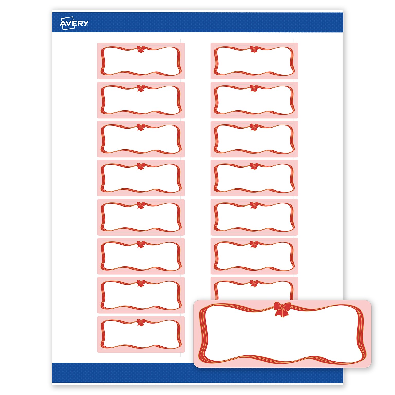 Avery Rectangle Multipurpose Labels, 1 x 2-5/8, White, 160/Pack (19479370570)