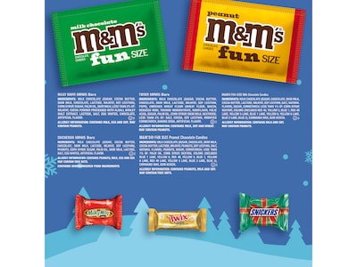 Mars Christmas Chocolate Candy, Assorted Flavors, 46.19 oz., 120 Pieces (466183)
