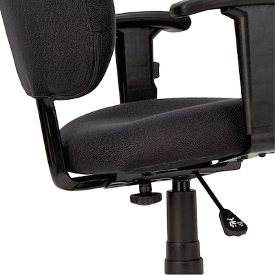 Alera® Essentia Series Height Adjustable Arm Acrylic Swivel Task Chair, Black (ALEVTA4810)