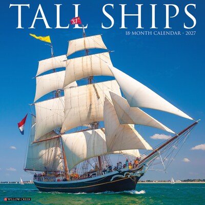 2027 Willow Creek Tall Ships 12 x 12 Monthly Wall Calendar, Assorted Colors (62555)