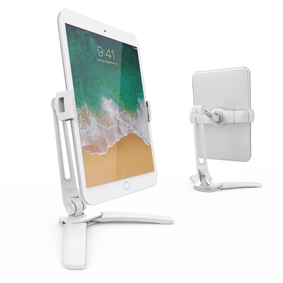 Kanto Universal Phone and Tablet Stand with Extended Arm and Mounting Brackets, White (DS250W)