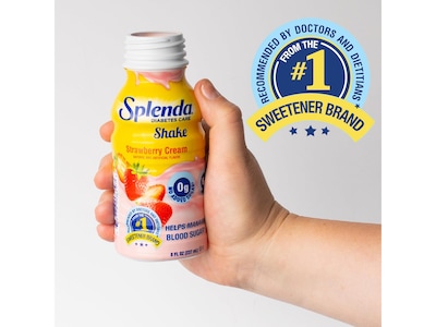 Splenda Diabetes Care Sugar-Free Strawberry Cream Shake, 8 oz., 24 Bottles/Carton (SP20252580)