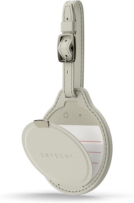 Satechi Vegan-Leather FindAll Luggage Tag, Sand (ST-LFALTW)