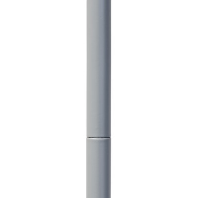 Simple Designs Sleek Essentials 54.5" Metal Floor Lamp with Wire Cage Shade, Gray (LF1050-GRY)