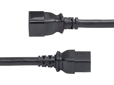 StarTech 2' C19 to C20 Power Cable, Male to Female, Black (BA16-2200-POWER-CORD)