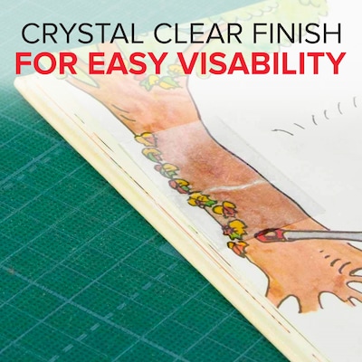 Scotch Book Tape 1.5 x 15 yds., Transparent, 8/Pack (845-VP)