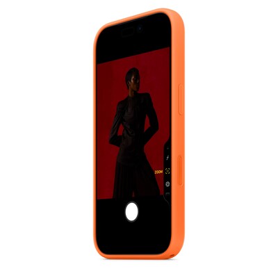 Apple Silicone MagSafe Phone Case for iPhone 17 Pro, Orange (MGFE4ZM/A)
