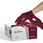 FifthPulse Powder Free Nitrile Gloves, Latex Free, X-Large, Burgundy, 50/Box (FMN100185)