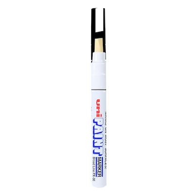 uni PAINT PX-21 Oil-Based Paint Marker, Fine Line, White (63713)