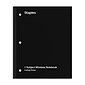 TRU RED™ Wireless 1-Subject Notebook, 8.5" x 11", College Ruled, 80 Sheets, Black (TR58377)
