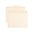 Smead File Folders, Reinforced 2/5-Cut Tab, Letter Size, Manila, 100/Box (10376)